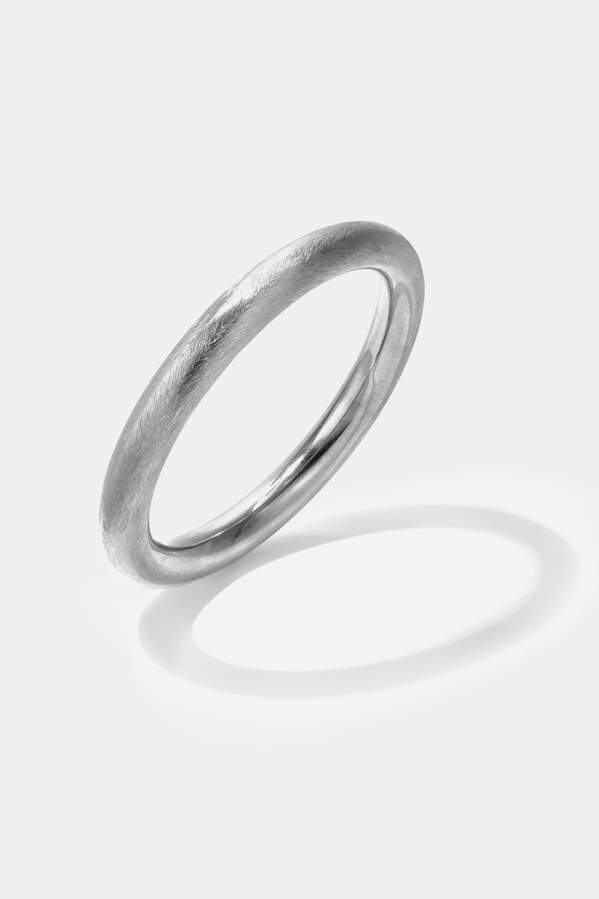 Eenvoudige ronde armbanden – Dagelijks draagbare serie  - 10 mm - zilver