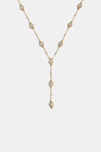 Roestvrijstalen hangerkettingen met geometrische vorm, casual, alledaagse, eenvoudige serie, dames sieraden