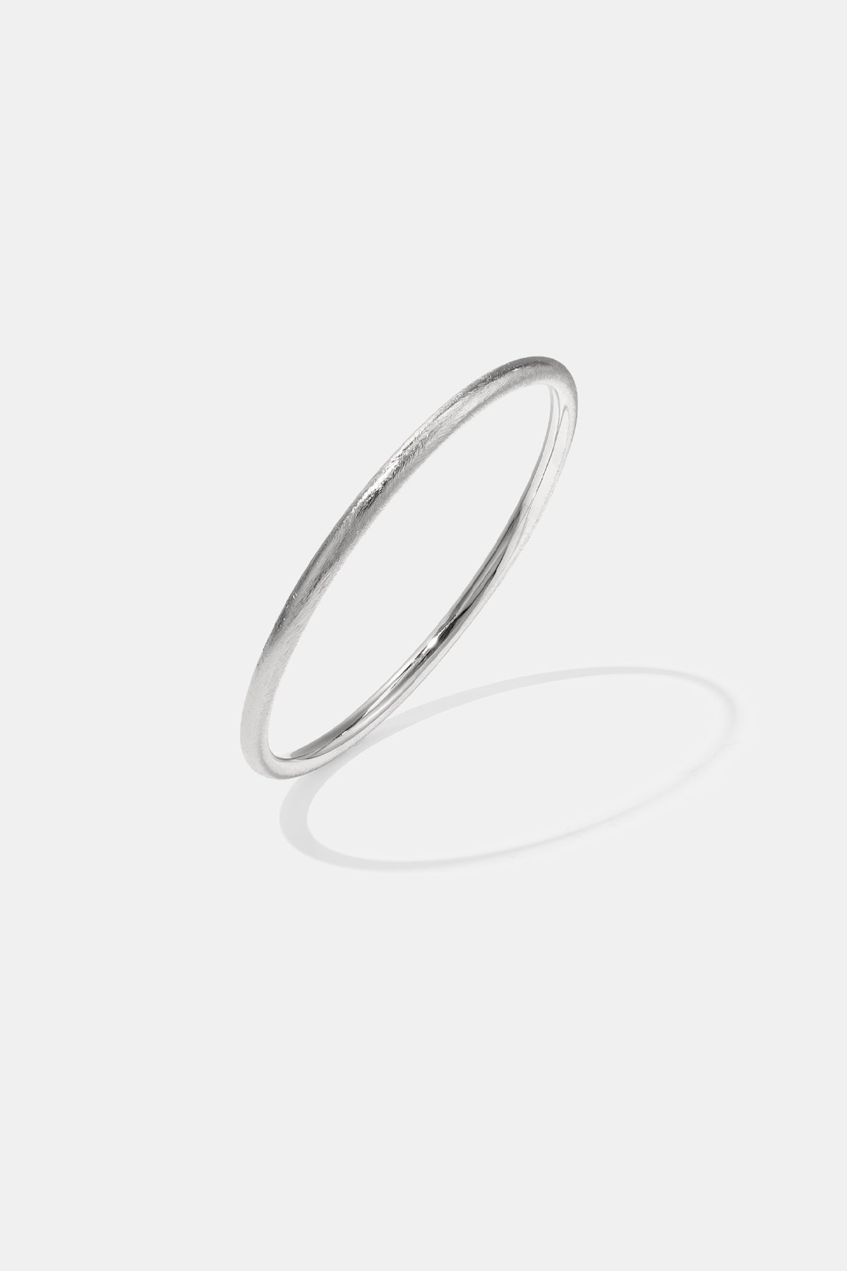 Eenvoudige ronde armbanden – Dagelijks draagbare serie - 4 mm - zilver