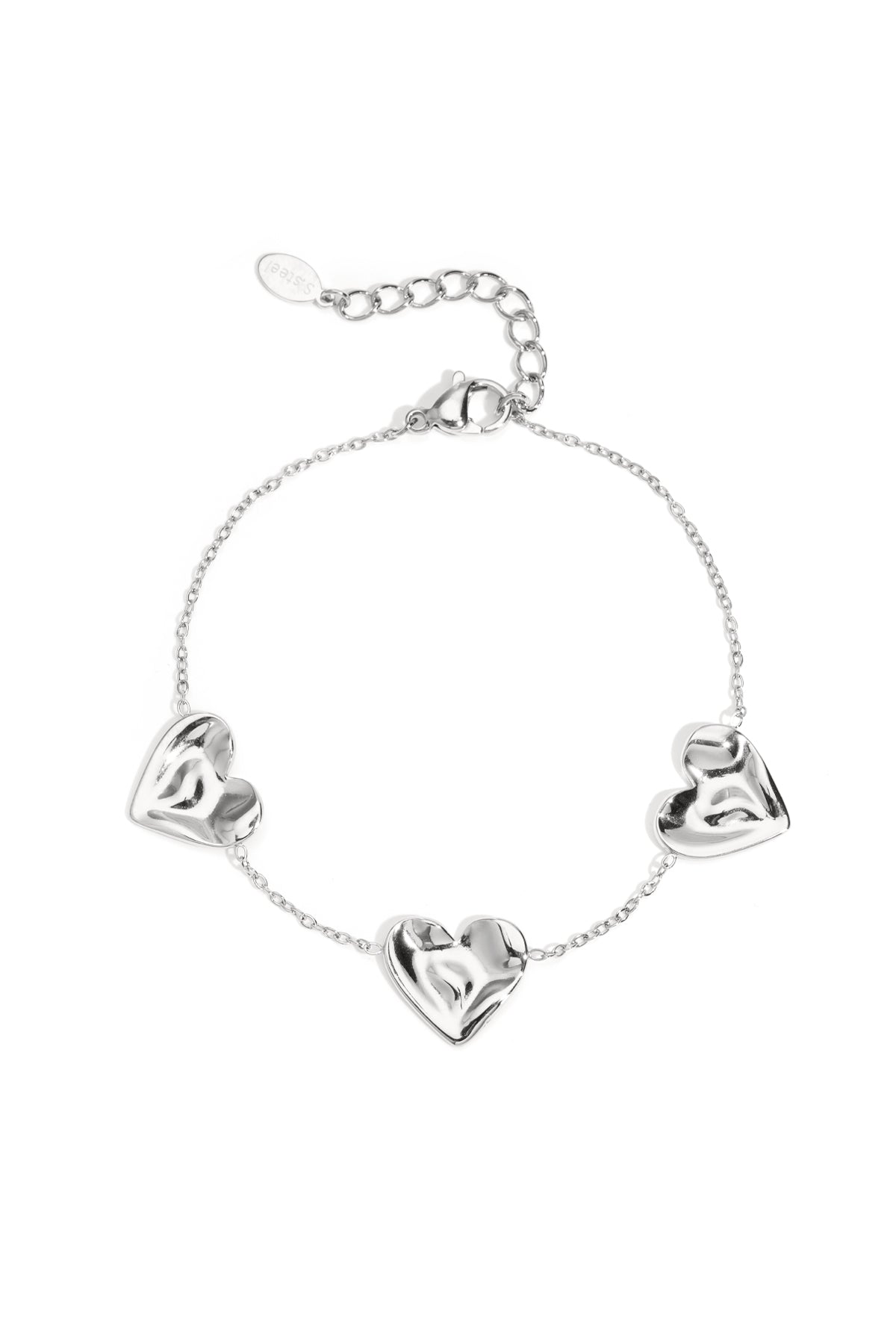 Charm Armbanden Hart - zilver