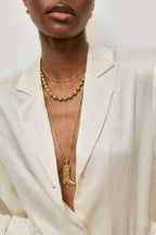 Elegant Gold-Color Long Necklace for Casual Wear