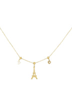 Eiffeltoren ketting - goud