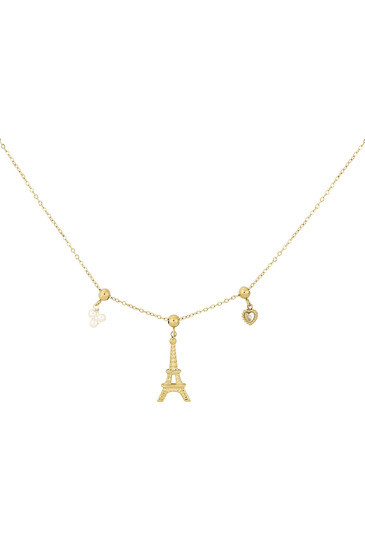 Eiffeltoren ketting - goud