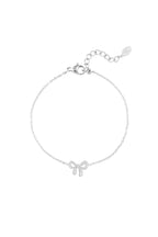 armband bow life - zilver
