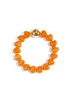 Armband met statement en hartvormige kralen