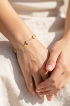 Elegant Flower Charm Bracelet for Everyday Wear