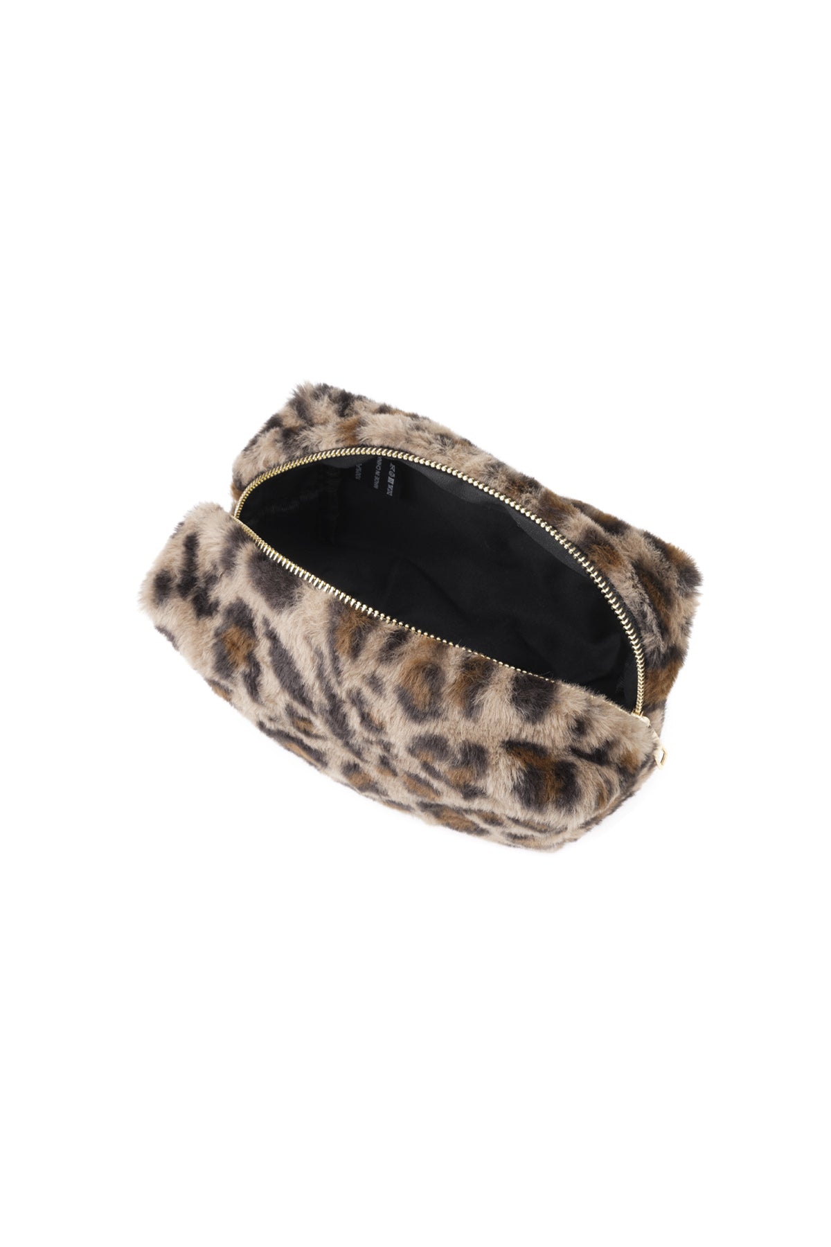 Zachte luipaard make-up tas