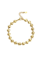 Armbanden van roestvrij staal – Schakelketting met hart – goud