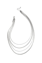 Gelaagde visgraatkettingen - zilver