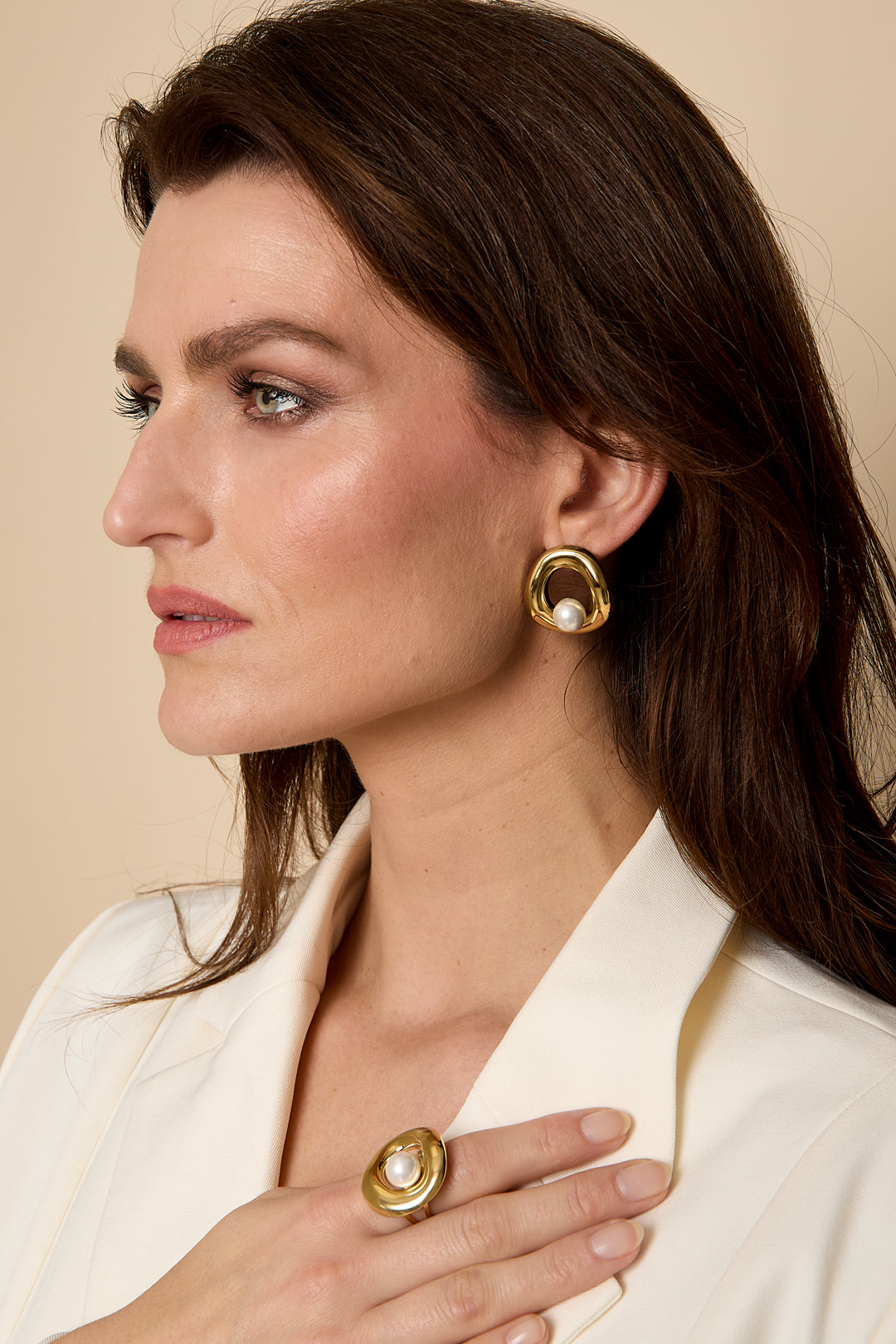 Roestvrijstalen oorknopjes, ronde, casual, alledaagse, eenvoudige serie, damessieraden