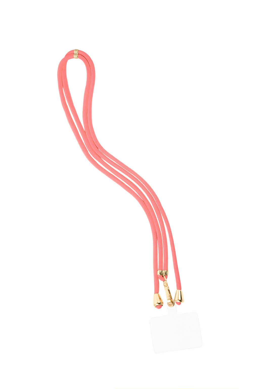 Telefoonsnoer met subtiel printje - zalm roze