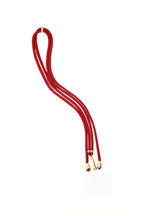 Telefoonsnoer met subtiel printje - rood