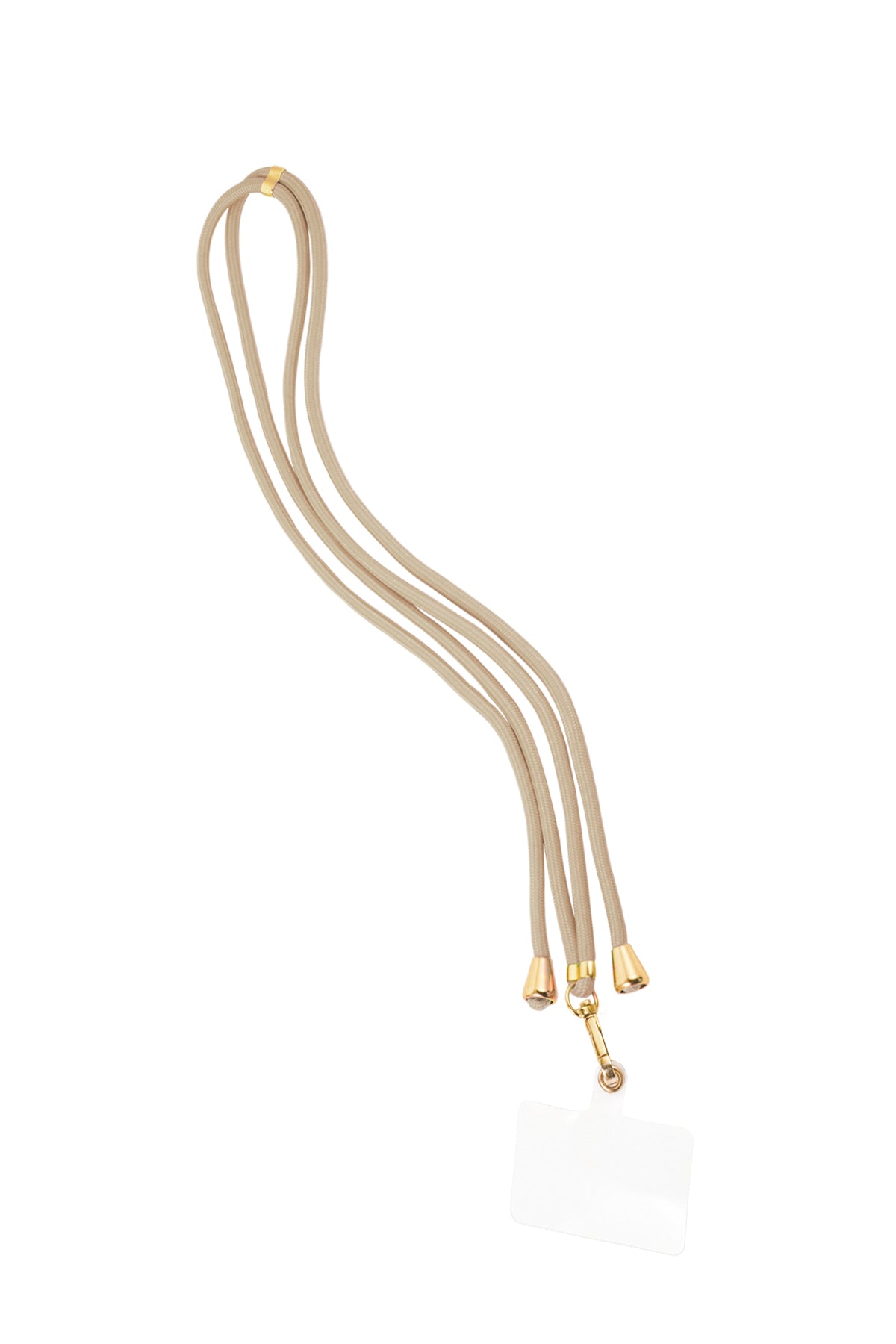 Telefoonsnoer met subtiel printje - kaki