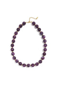 Kralenketting met goude kraaltjes 13.5mm
