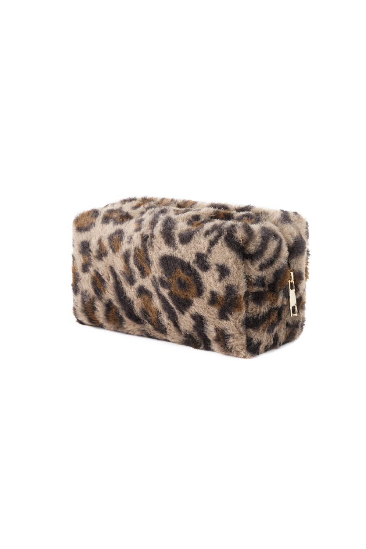 Zachte luipaard make-up tas