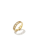 Minimalistische ringen van roestvrij staal, Circle Simple Daily Simple-serie, damessieraden.