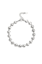 Armbanden van roestvrij staal – Schakelketting met hart – zilver