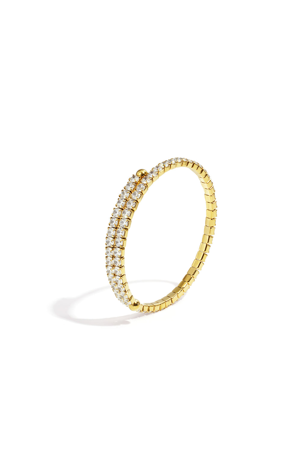 Roestvrijstalen manchet armbanden cirkel goud