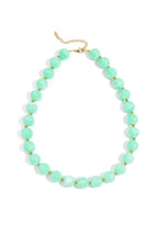 Kralenketting met goude kraaltjes 13.5mm