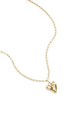 Ketting met hangend hartje en parels