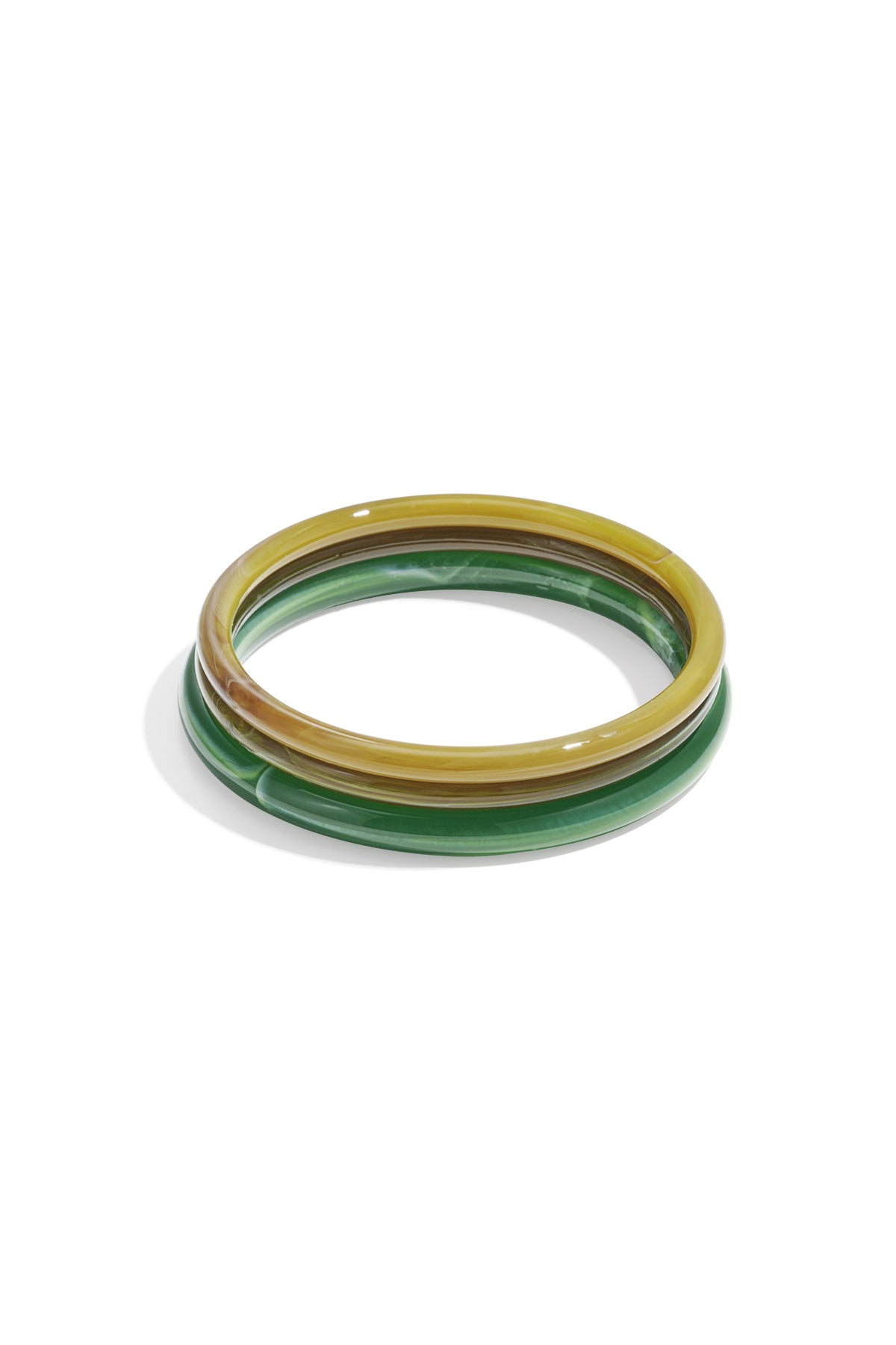 Acryl armbanden effen kleur - groen