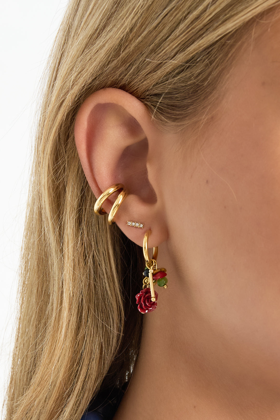 Ear cuffs van roestvrij staal – Lijntjes – Eenvoudig en dagelijks draagbaar