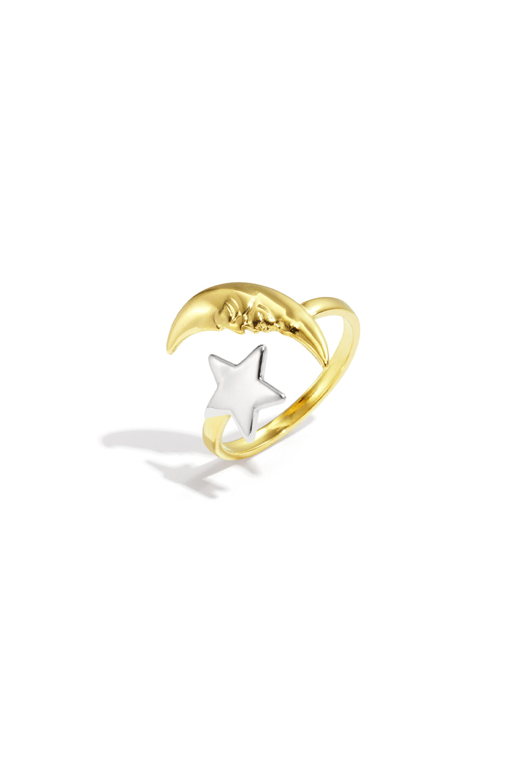 Roestvrijstalen minimalistische ringen Star goud en zilver