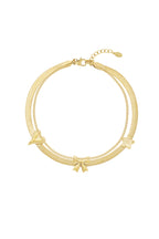 Charming Bow enkelband - goud