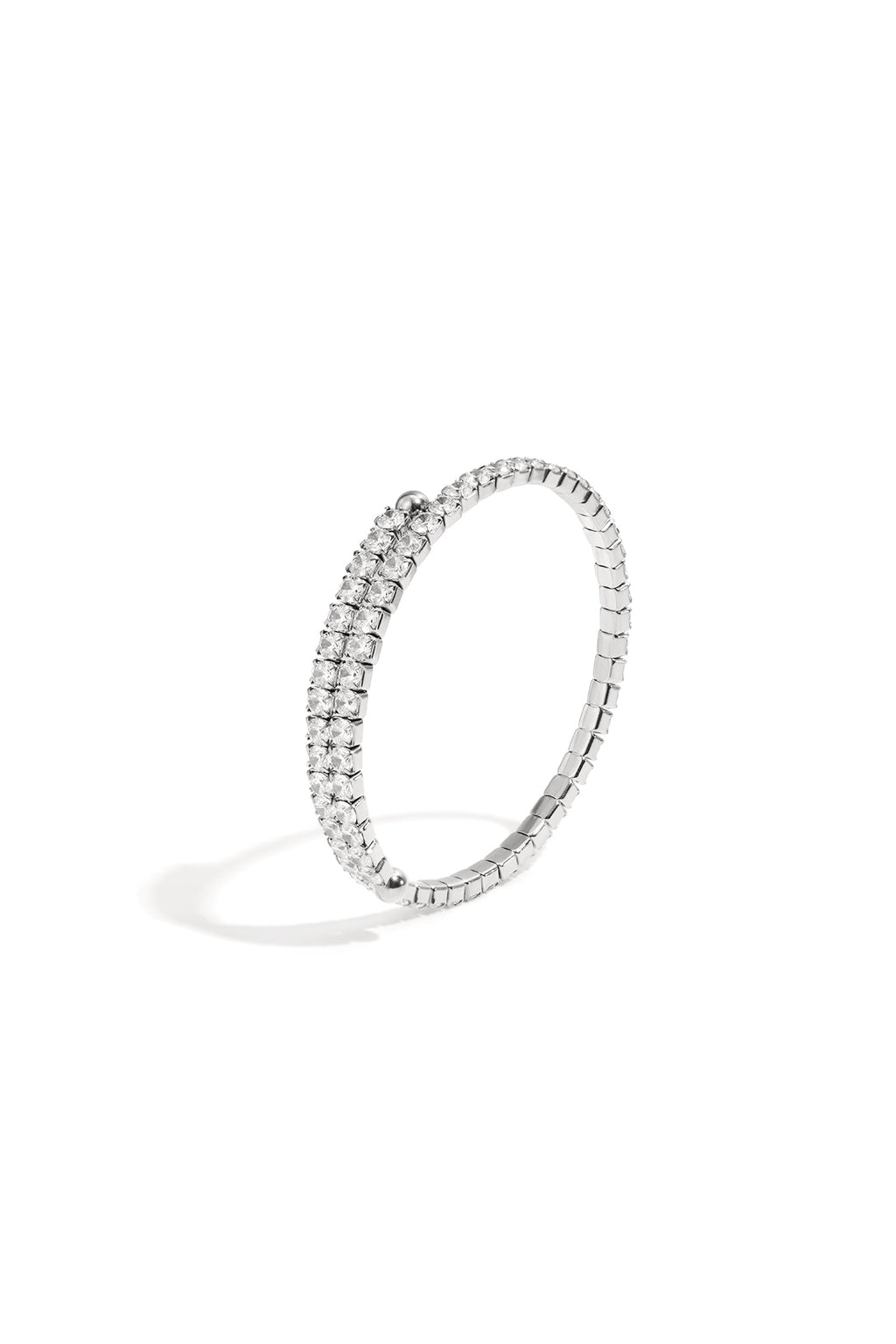 Roestvrijstalen manchet armbanden cirkel Zilver