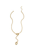Y-vormige ketting met ovale uiteinden