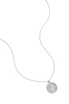 Tulpenbloem ketting van roestvrij staal - zilver