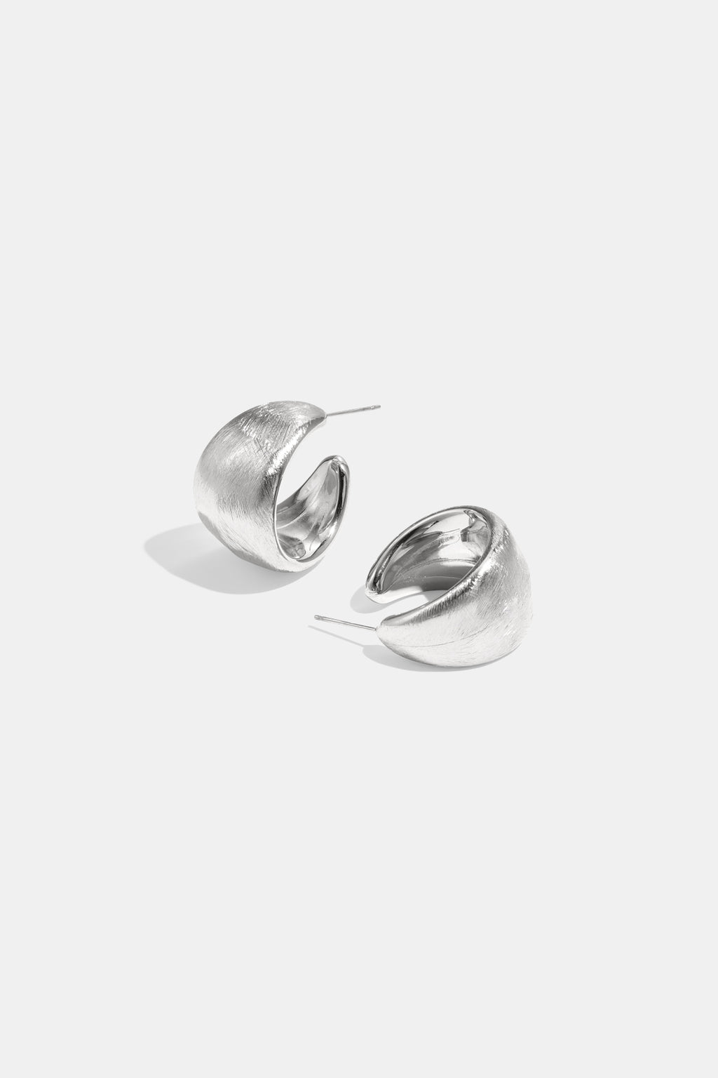 Oorringen van roestvrij staal – Cirkelvormig – zilver