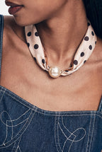 Zomersjaals met stippen, casual, polyester, dagelijkse accessoires